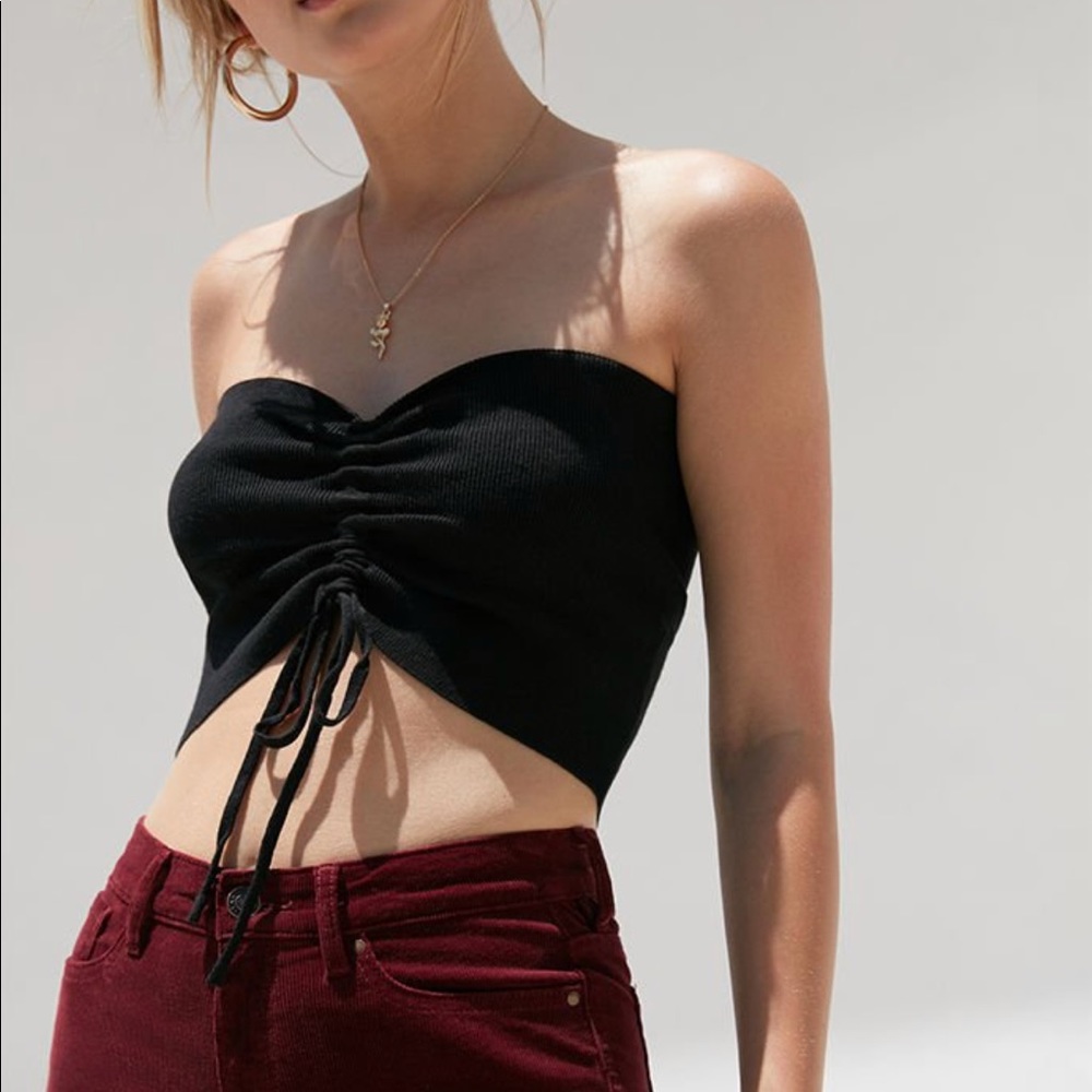LA Hearts Cinched Front Tube Top
